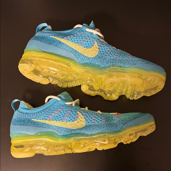 Nike Air VaporMax 2023 Flyknit Baltic Blue Mens Athletic Running Shoes Size 9.5